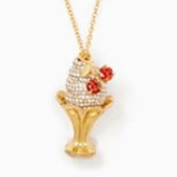 KATE SPADE Ice Cream Sundae Pendant Long Strand Necklace - Picture 4 of 4